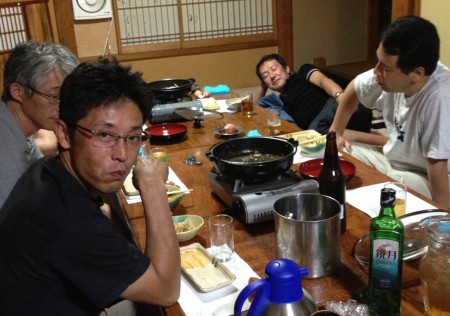 懇親会は藤の湯で